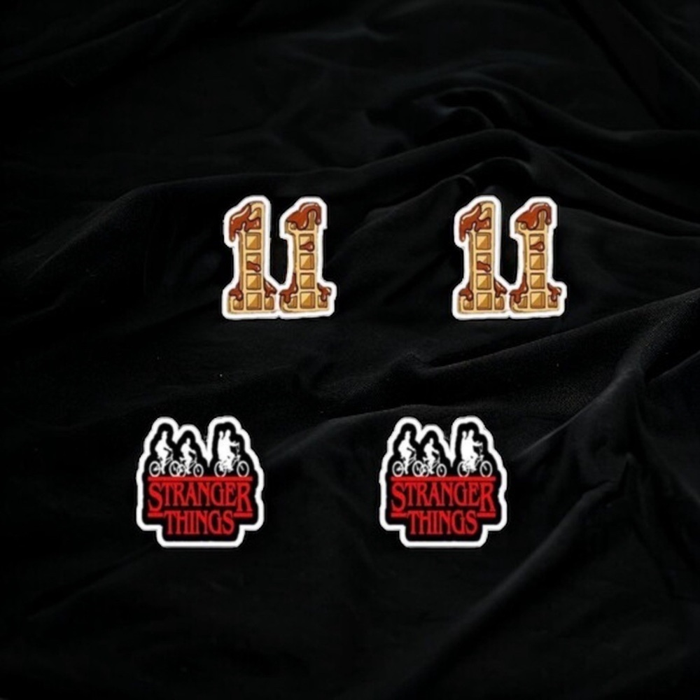 Stranger Things Studs: Elevate Your Style from Hawkins to Hip! NWT Studs - Picture 2 of 16